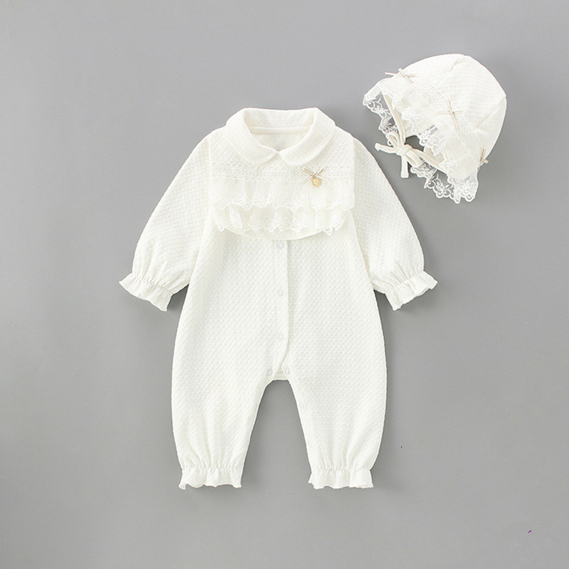 2021 New Newborn Girls Rompers Jumpsuit England Style Peter Pan Collar Lace Cute Fashion Baby Clothes Outfit 0-24m 6f79, White
2021 New Newborn Girls Rompers Jumpsuit England Style Peter Pan Collar Lace Cute Fashion Baby Clothes Outfit 0-24m 6f79, White