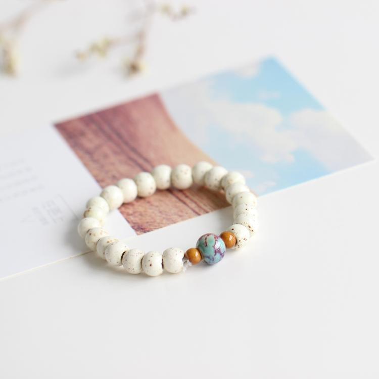 Charm Bracelets Original Ceramic White Beaded Bracelet Fashion Jewelry For Women 100% Handmade &bangle1
Charm Bracelets Original Ceramic White Beaded Bracelet Fashion Jewelry For Women 100% Handmade &bangle1