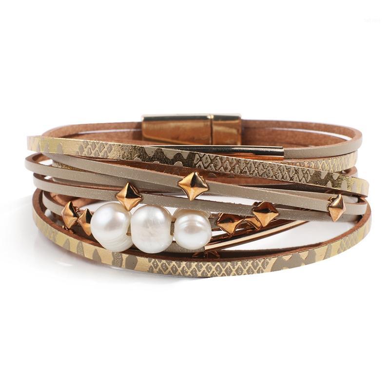 Punk Double-Layer Multi-Layer Leather Bracelet Natural Freshwater Pearl Bracelet Women's Bohemian Wrap1
Punk Double-Layer Multi-Layer Leather Bracelet Natural Freshwater Pearl Bracelet Women's Bohemian Wrap1