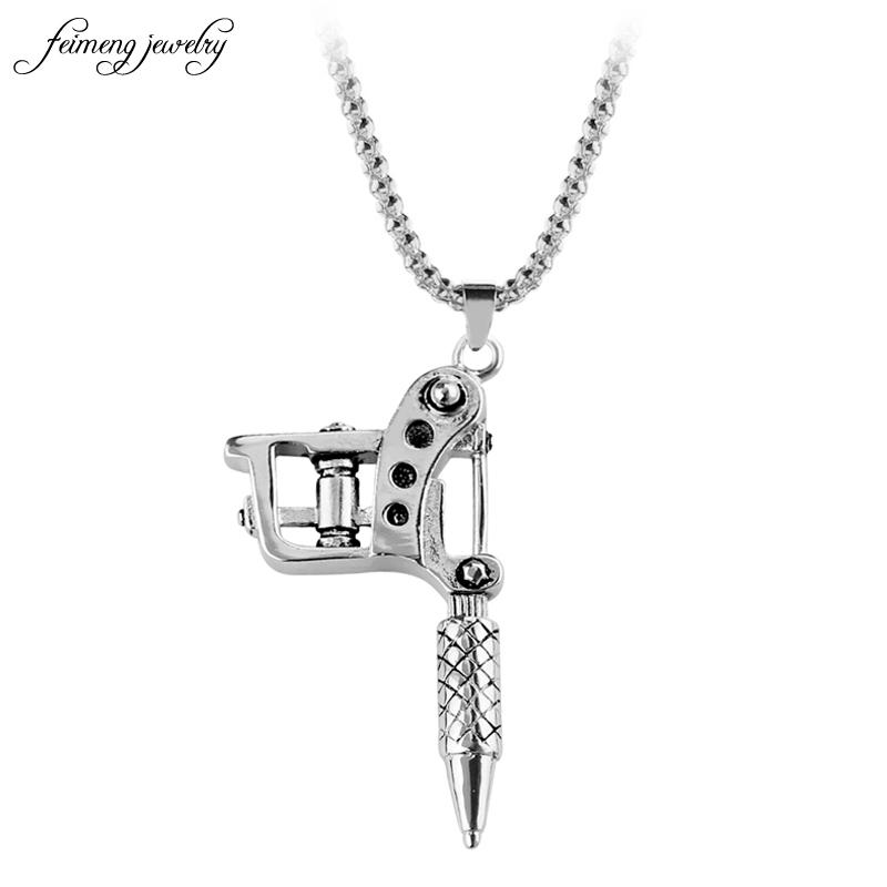 1pcs Fashion Mini Tattoo Machine Necklace Pendant Punk Style Necklace For Women & Men's Hip Hop & Rock Jewelry Gifts
1pcs Fashion Mini Tattoo Machine Necklace Pendant Punk Style Necklace For Women & Men's Hip Hop & Rock Jewelry Gifts