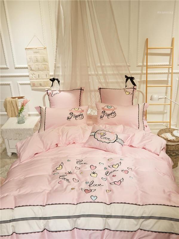 J3 Egyptian Cotton Silky Princess Pink Queen King size Girls Bedding sets Bed Duvet cover Bed sheets linen set Pillowcases Gifts1
J3 Egyptian Cotton Silky Princess Pink Queen King size Girls Bedding sets Bed Duvet cover Bed sheets linen set Pillowcases Gifts1