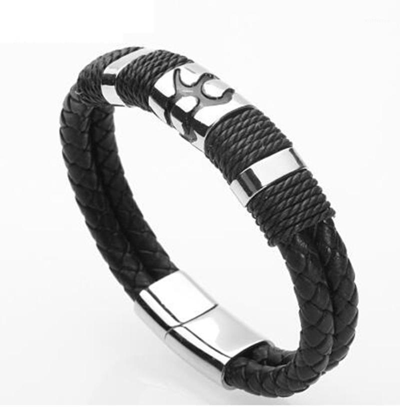 Classic Leather Bracelet Men's Handmade Charm High-quality Metal Magnet Clasp Jewelry1
Classic Leather Bracelet Men's Handmade Charm High-quality Metal Magnet Clasp Jewelry1