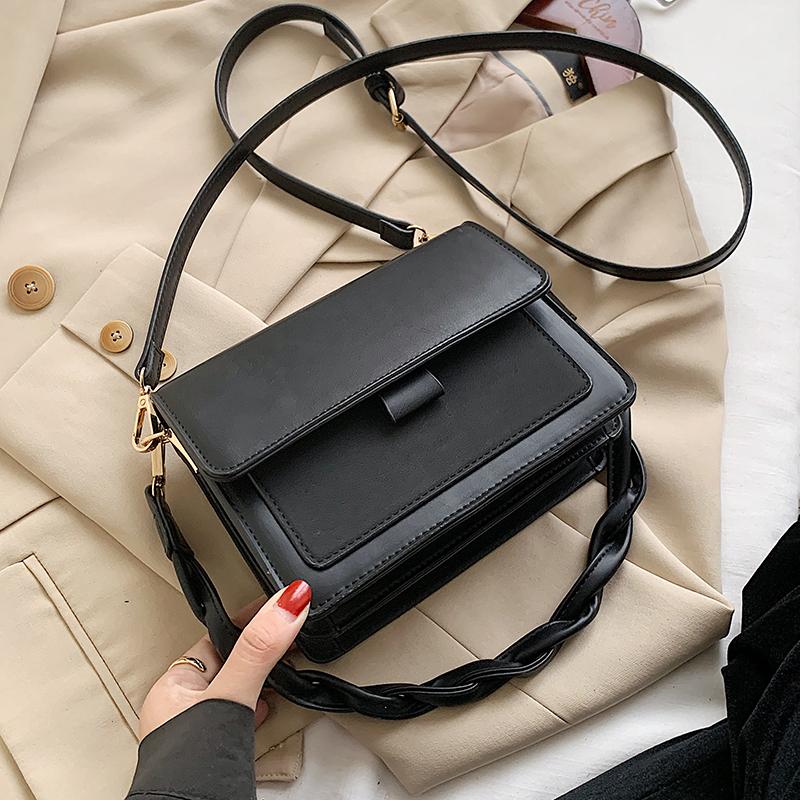 Classic Designer Small PU Leather Flap Bag Crossbody Bags For Women 2021 New Trend Shoulder Handbags Trending Hand Bag, Black
Classic Designer Small PU Leather Flap Bag Crossbody Bags For Women 2021 New Trend Shoulder Handbags Trending Hand Bag, Black