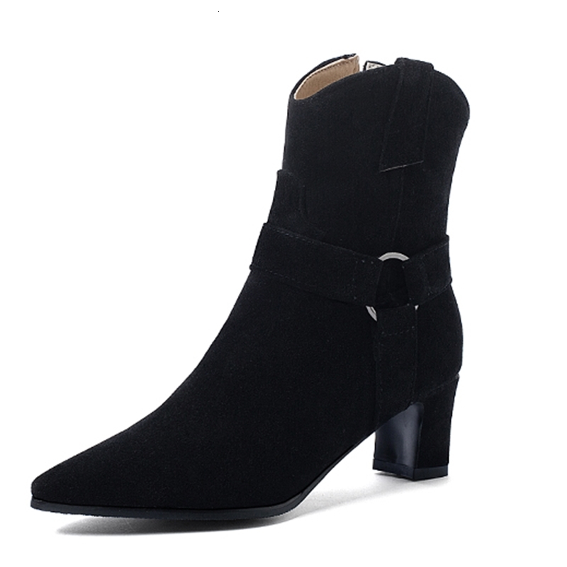 2021 New Ankle Autumn Winter Square High Heel Women Shoes Pointed Toe Flock Pu Leather Short Boots Size 34-43 9cr6, Black
2021 New Ankle Autumn Winter Square High Heel Women Shoes Pointed Toe Flock Pu Leather Short Boots Size 34-43 9cr6, Black