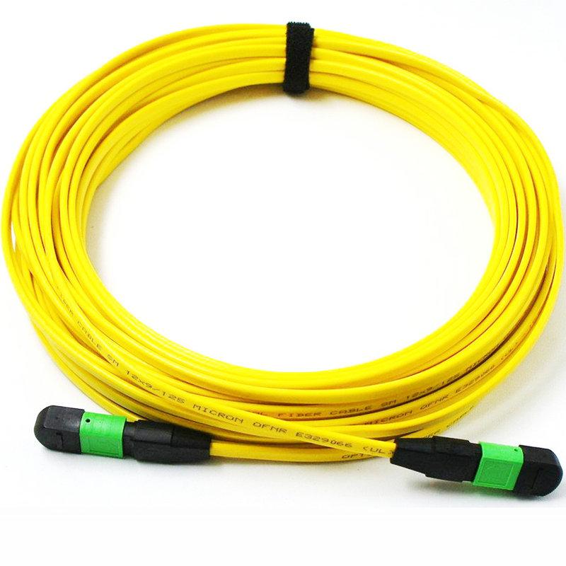 Female MPO/MTP-MPO Female APC Single-mode OS1 12 Strands 12 Core Fiber Optical Cable for QSFP+LR Module yellow 9/125um
Female MPO/MTP-MPO Female APC Single-mode OS1 12 Strands 12 Core Fiber Optical Cable for QSFP+LR Module yellow 9/125um