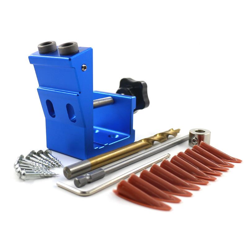9.0mm Pocket Hole Puncher Jig Kit Angle Drill Guide Set For Wood Hole Saw Step Drill Bits Screwdriver Bit With Pocket Screws
9.0mm Pocket Hole Puncher Jig Kit Angle Drill Guide Set For Wood Hole Saw Step Drill Bits Screwdriver Bit With Pocket Screws
