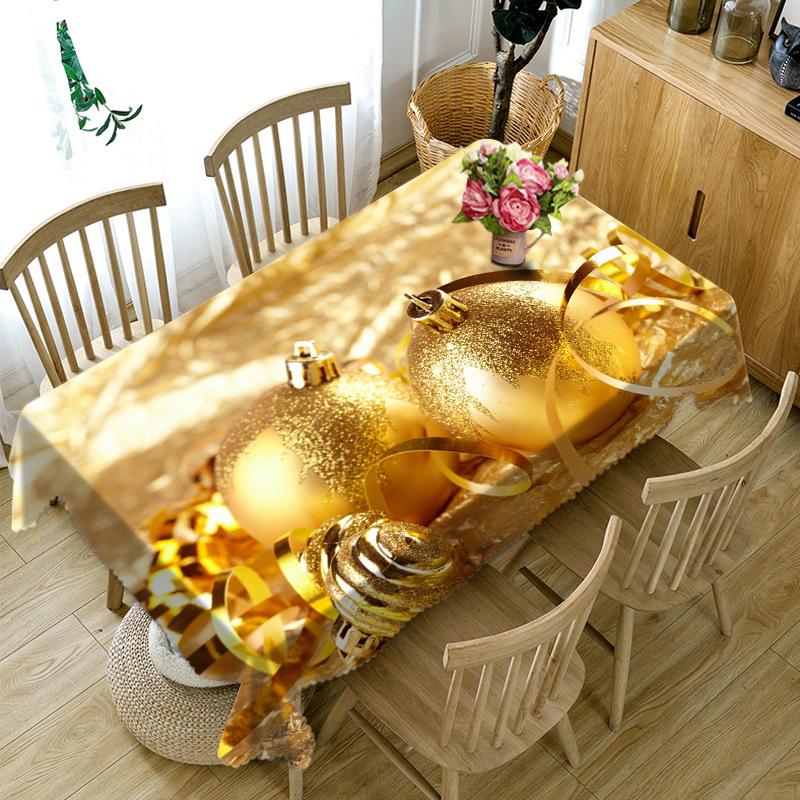 2020 New 3D Tablecloth Christmas Gold Round Ball Cloth Thicken Rectangular and Round New Year Party Banquet Dining Table cloth, Color 3
2020 New 3D Tablecloth Christmas Gold Round Ball Cloth Thicken Rectangular and Round New Year Party Banquet Dining Table cloth, Color 3