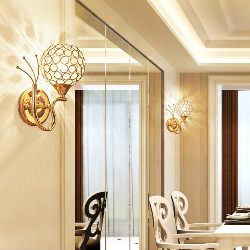 Crystal Wall Lamp Modern Dining Room Living Room Corridor Light Simple Bedroom Bedside Lamp Elbow Wall
Crystal Wall Lamp Modern Dining Room Living Room Corridor Light Simple Bedroom Bedside Lamp Elbow Wall