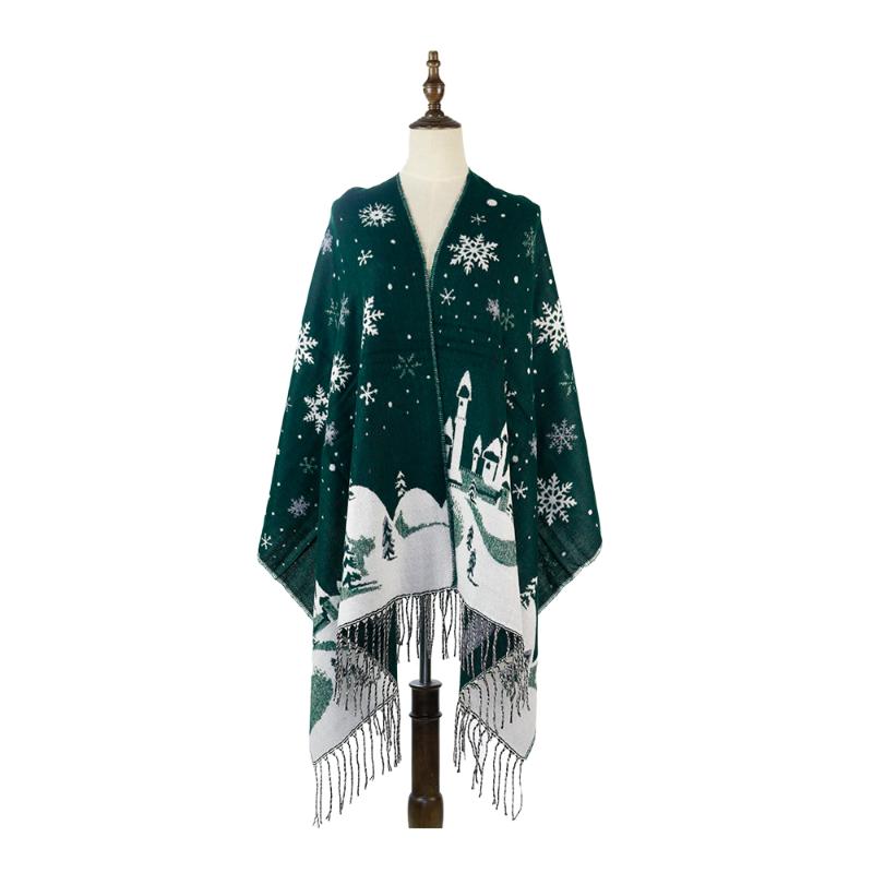Winter Scarf Christmas Tree Snowflake Gifts Acrylic Echarpes Shawls and Wraps Warm Cashmere Women Stoles Tippet
Winter Scarf Christmas Tree Snowflake Gifts Acrylic Echarpes Shawls and Wraps Warm Cashmere Women Stoles Tippet