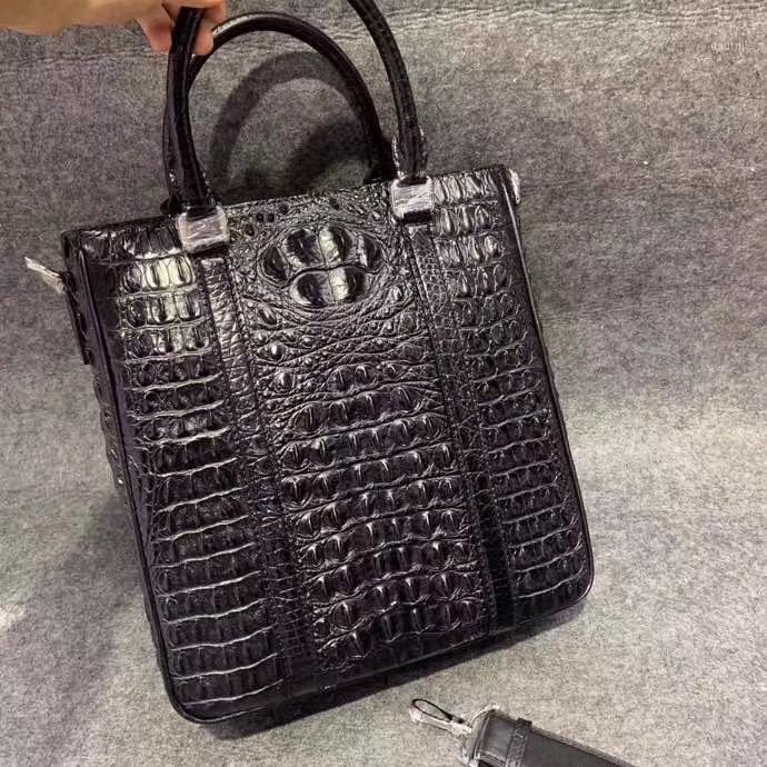 Casual Genuine Crocodile Skin Zipper Closure Businessmen Briefcase Real Alligator Leather Portfolio Purse Male Handbag1, Black
Casual Genuine Crocodile Skin Zipper Closure Businessmen Briefcase Real Alligator Leather Portfolio Purse Male Handbag1, Black