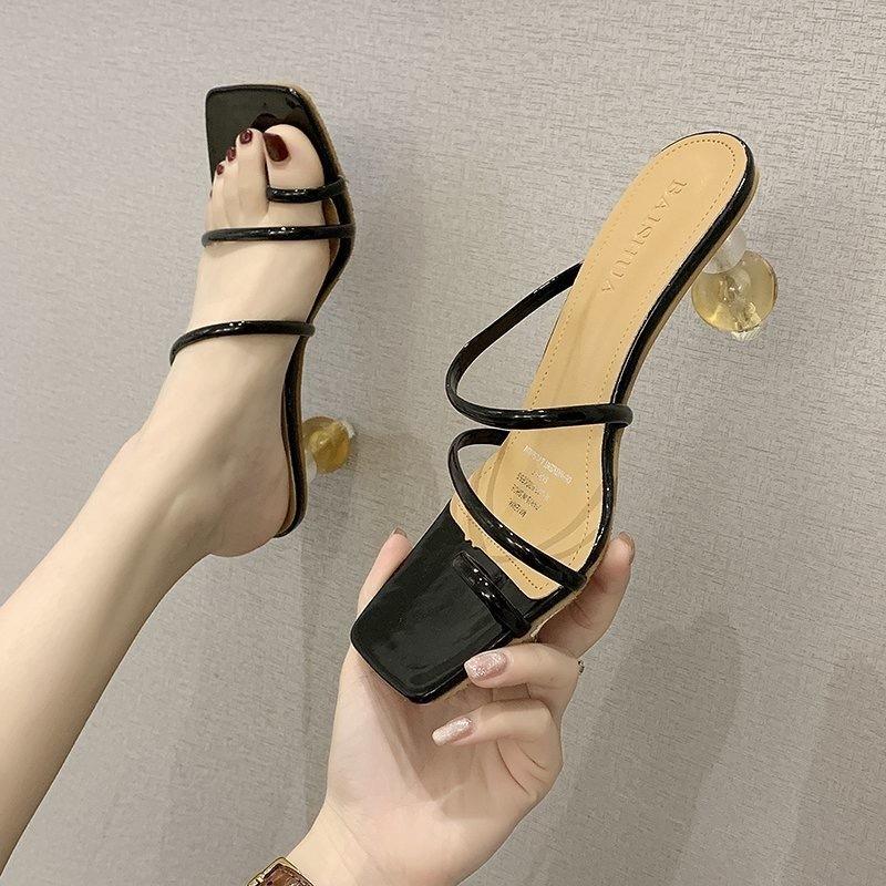 Fashion Classic Sandals Women High Heels Outside Slippers Square Toe Chunky Heel Shoes Women Sandals Ladies Shoes, White
Fashion Classic Sandals Women High Heels Outside Slippers Square Toe Chunky Heel Shoes Women Sandals Ladies Shoes, White