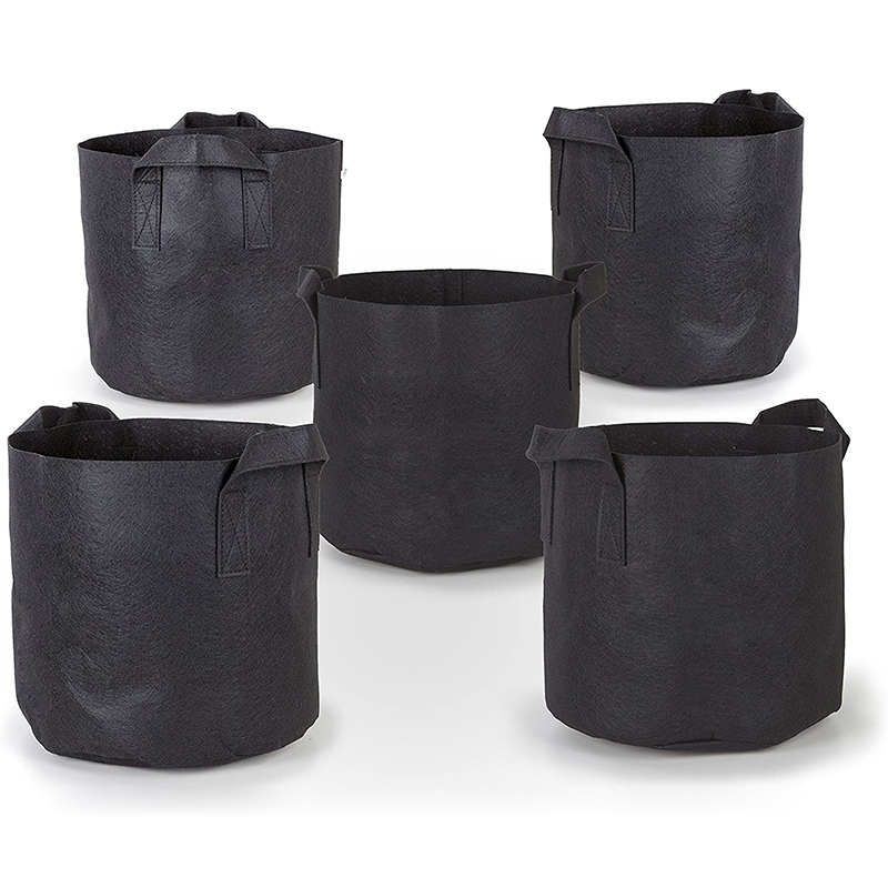 

Garden Plant Grow Bag 5 Gallon Black Fabric Plant Grow Bags Vegetable Flower Pot Planter Potato Garden Pot Plant Growing Bag Planting Pots