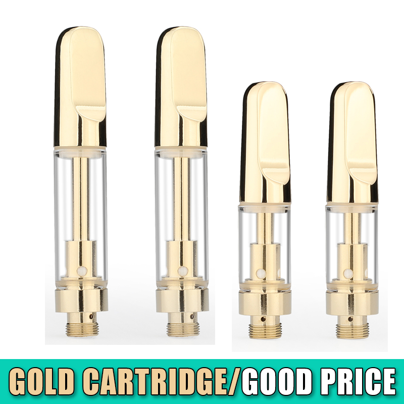 Empty Gold Vape Cartridge 1ml Ceramic Coil Atomizer 510 Thread Thick Oil Tank oil .5Ml Glass Vape Cartridge 1 Gram And Half Gram
Empty Gold Vape Cartridge 1ml Ceramic Coil Atomizer 510 Thread Thick Oil Tank oil .5Ml Glass Vape Cartridge 1 Gram And Half Gram
