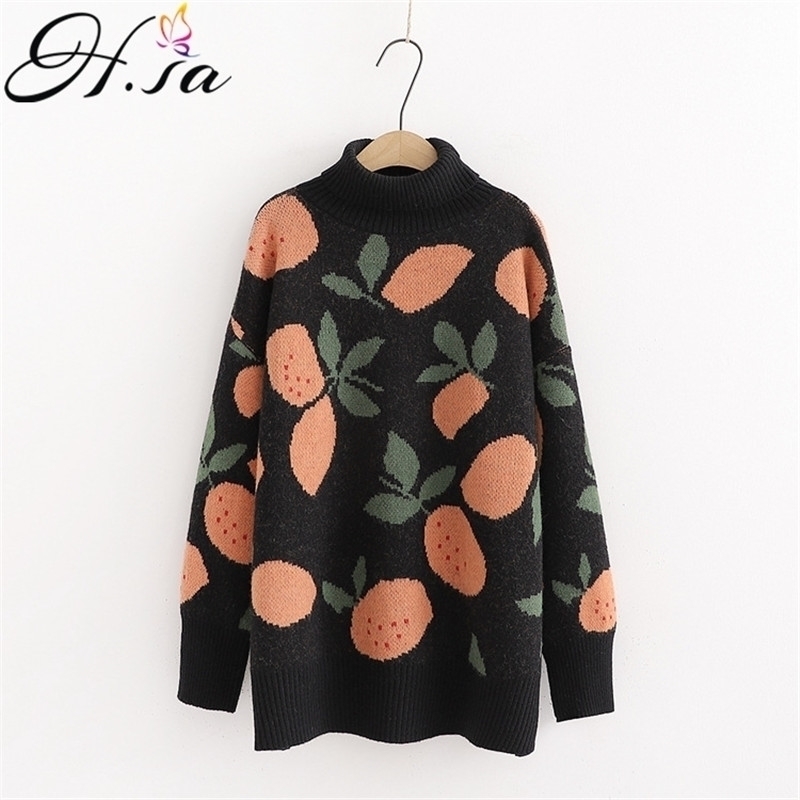 H.SA Women Casual Sweaters Winter Warm Turtlecneck Sweet Jumpers Warm Pull Knitwear Oversized Sweater Fruit Sweaters 201017, Beige
H.SA Women Casual Sweaters Winter Warm Turtlecneck Sweet Jumpers Warm Pull Knitwear Oversized Sweater Fruit Sweaters 201017, Beige