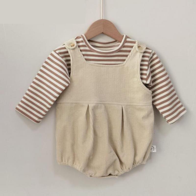 2021 New Autumn Boys Girls Clothes Striped Long Sleeve t Shirt and Baby Corduroy Bodysuit 2pcs Kids Overalls Set Eje6
2021 New Autumn Boys Girls Clothes Striped Long Sleeve t Shirt and Baby Corduroy Bodysuit 2pcs Kids Overalls Set Eje6