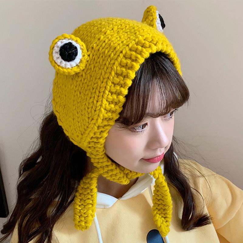 Beanie/Skull Caps Winter Warm Frog Hat Beanies Knitted Solid Hip-hop Skullies Cap Costume Accessory Gifts, Beige
Beanie/Skull Caps Winter Warm Frog Hat Beanies Knitted Solid Hip-hop Skullies Cap Costume Accessory Gifts, Beige