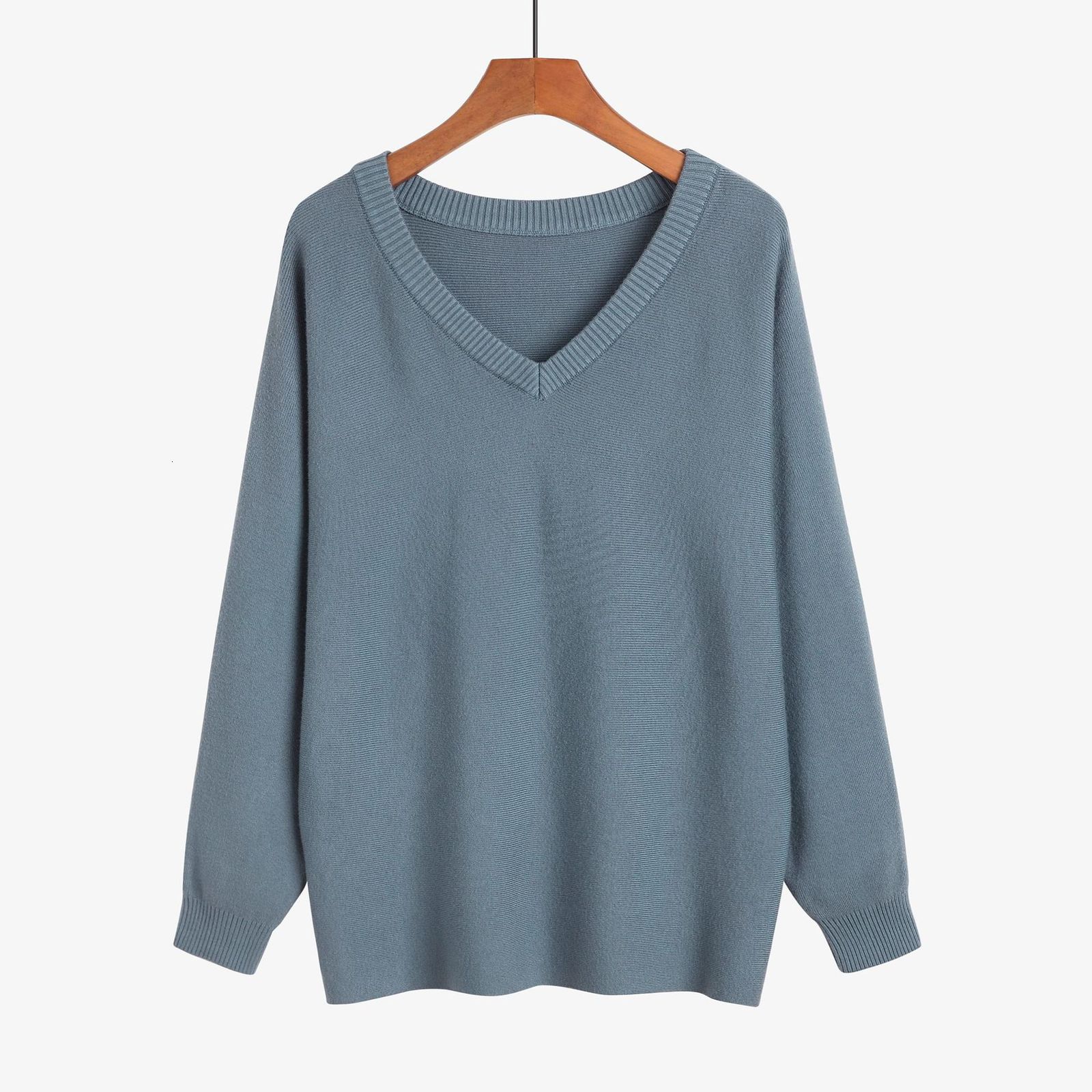 2021 New Basic V-neck Chic Cashmere Sweater Pullover Women Winter Autumn Female Wool Loose Long Sleeve Casual Sqyy, Blue
2021 New Basic V-neck Chic Cashmere Sweater Pullover Women Winter Autumn Female Wool Loose Long Sleeve Casual Sqyy, Blue
