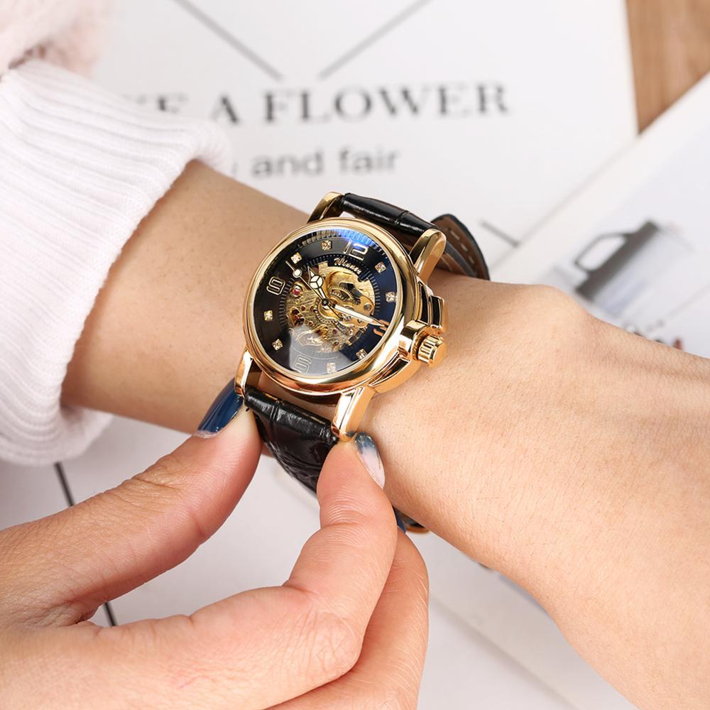 Merry Christmas to youWomen's Watch Automatic Mechanical Watch Ladies Clock Skeletons Wristwatch Hollow Out Automatic-self-winding V191217, Black
Merry Christmas to youWomen's Watch Automatic Mechanical Watch Ladies Clock Skeletons Wristwatch Hollow Out Automatic-self-winding V191217, Black