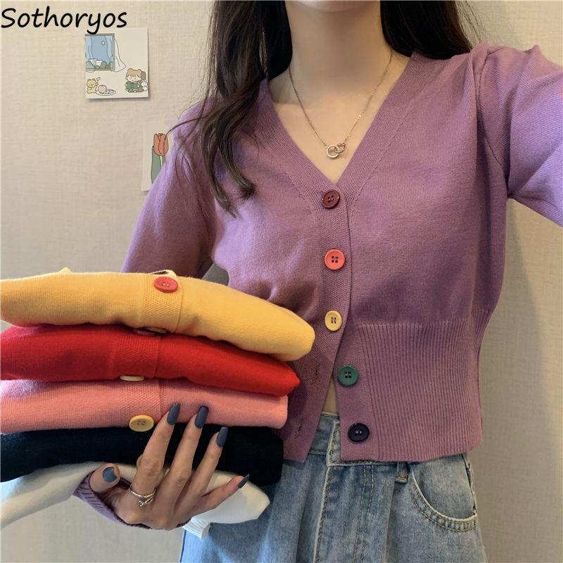 Cardigan Women Long-sleeve V-neck Knitted Sweaters Open-stitch Elegant Sweet Korean Vintage Ropa Mujer Fashion Simple All-match, Black
Cardigan Women Long-sleeve V-neck Knitted Sweaters Open-stitch Elegant Sweet Korean Vintage Ropa Mujer Fashion Simple All-match, Black