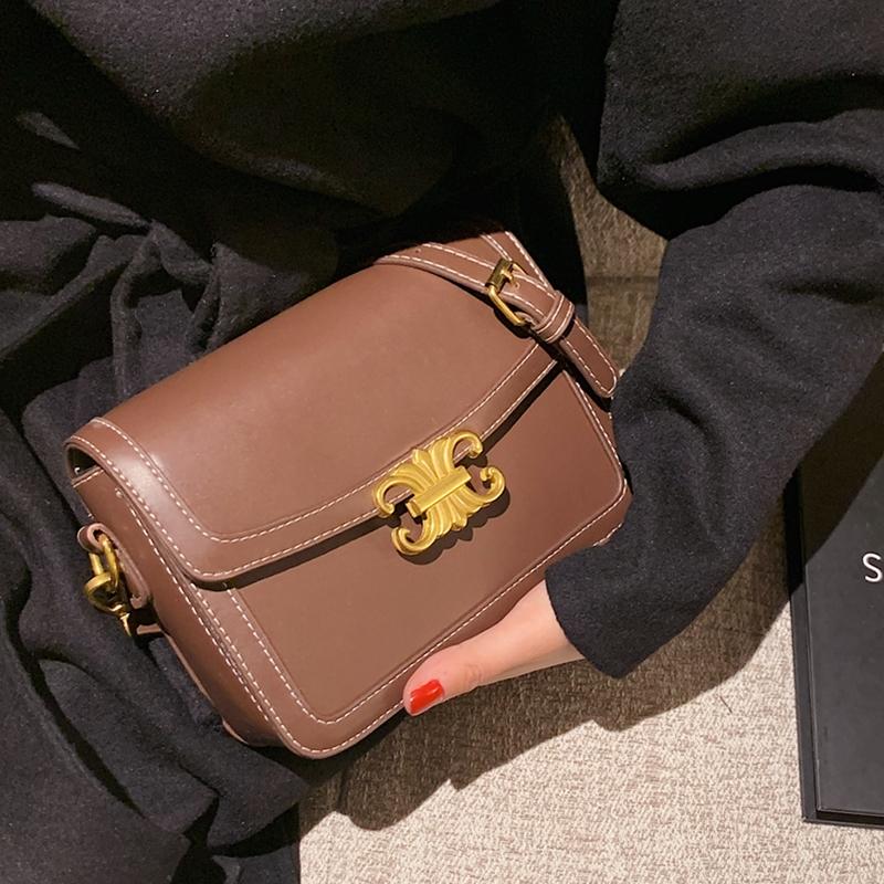 Retro Small Flap Shoulder Bag Luxury Women Brand Solid Color Lock Messenger Handbag Female High Quality Pu Leather Crossbody Bag, Black
Retro Small Flap Shoulder Bag Luxury Women Brand Solid Color Lock Messenger Handbag Female High Quality Pu Leather Crossbody Bag, Black