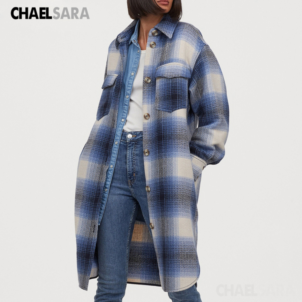 2020 Autumn Winter Vintage Plaid Tweed Long Jackets Women Casual Loose Shirts Coat Female Outwear, Photo color
2020 Autumn Winter Vintage Plaid Tweed Long Jackets Women Casual Loose Shirts Coat Female Outwear, Photo color