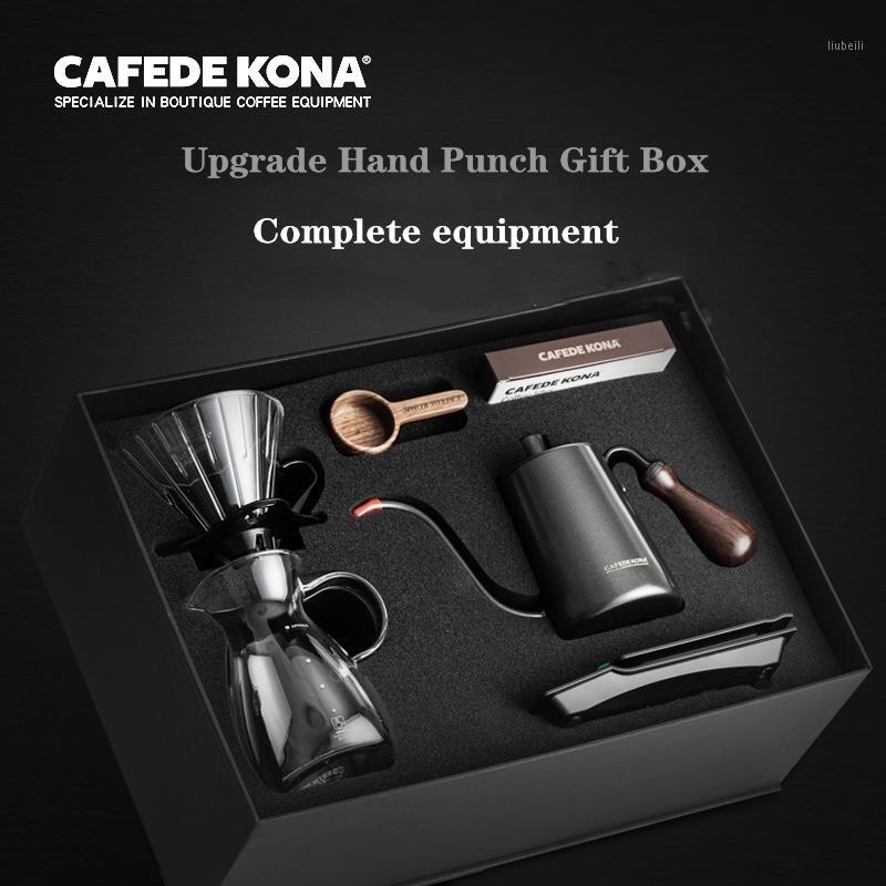 CAFEDEKONA hand drip coffee set 6PCS ( filter+dripper+kettle+scale+server+measuring) coffee gift box1
CAFEDEKONA hand drip coffee set 6PCS ( filter+dripper+kettle+scale+server+measuring) coffee gift box1