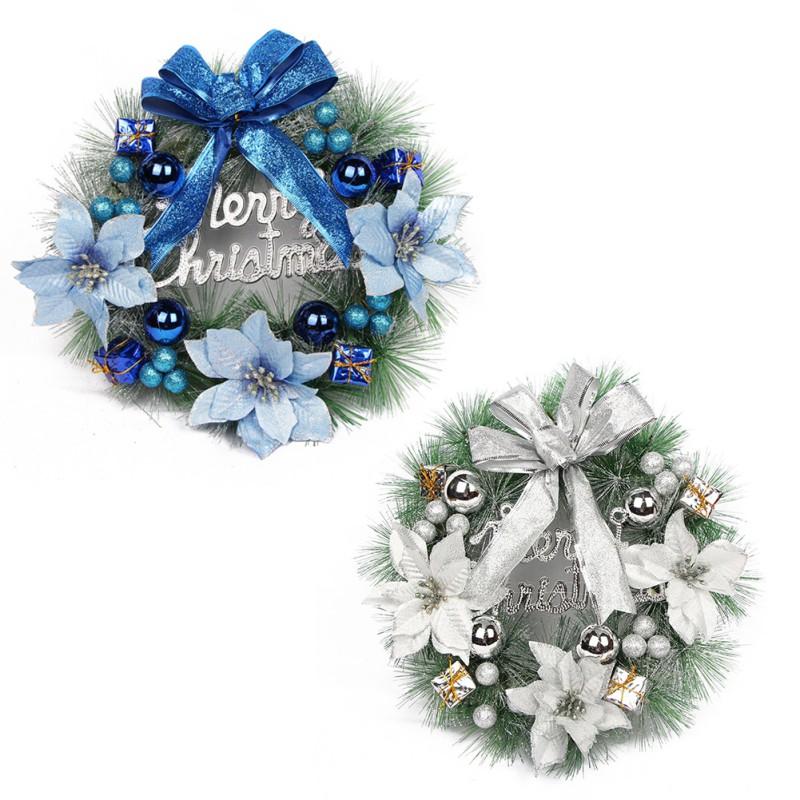 Christmas Pine Needle Wreath Wreath PVC Ring Door Frame Window Pendant Christmas (blue And Silver, A2-30cm
Christmas Pine Needle Wreath Wreath PVC Ring Door Frame Window Pendant Christmas (blue And Silver, A2-30cm