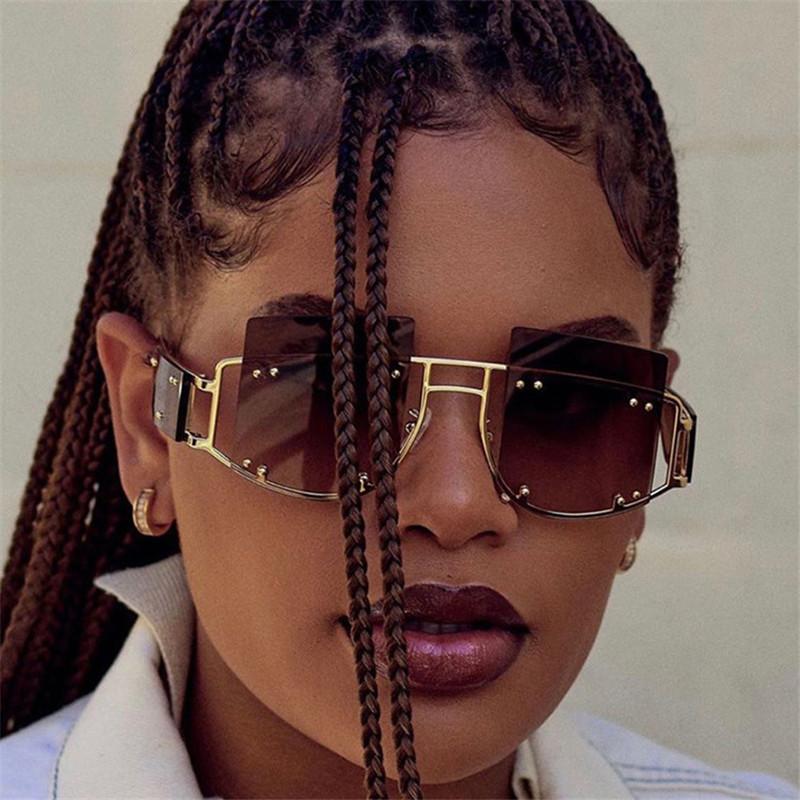 Sunglasses Punk Women 2021 Fashion Goggle Alloy Big Frame Sun Glasses Gafas Female Vintage Rimless
Sunglasses Punk Women 2021 Fashion Goggle Alloy Big Frame Sun Glasses Gafas Female Vintage Rimless