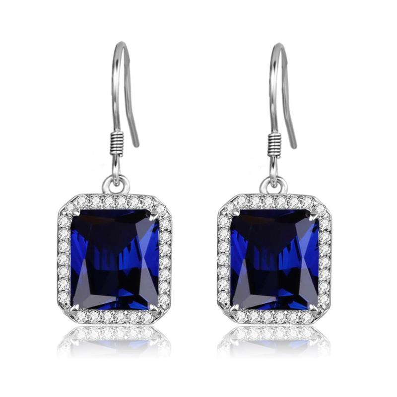 Szjinao Blue Sapphire Kolczyki Srebrne 925 Long Drop Earrings Jewelry For Women With Diamonds Vintage Jewellery Gifts For Mother
Szjinao Blue Sapphire Kolczyki Srebrne 925 Long Drop Earrings Jewelry For Women With Diamonds Vintage Jewellery Gifts For Mother