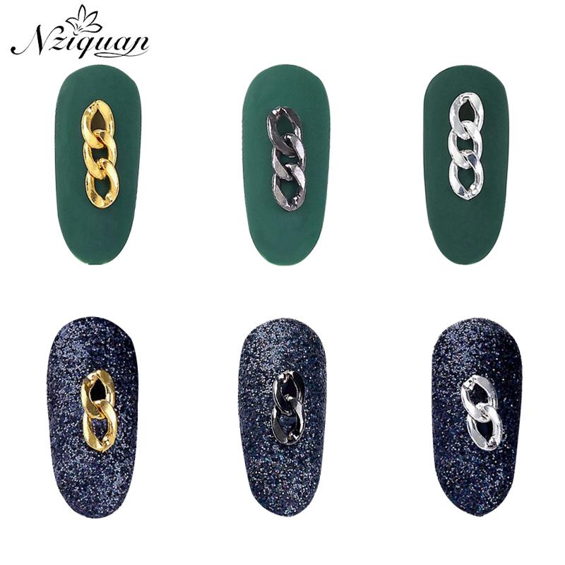 NIZIQUAN 50PCS Nail Art Metal Chain Gold Silver Black Retro Punk Style 3D Personalized Glamour Ornaments Nail Art Accessories
NIZIQUAN 50PCS Nail Art Metal Chain Gold Silver Black Retro Punk Style 3D Personalized Glamour Ornaments Nail Art Accessories