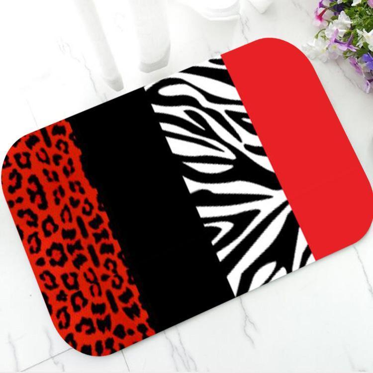 Stylish Red Leopard and Zebra Animal Print Welcome Door Mat Floor Doormat Rug Carpet Non Slip Leopard Entrance Mats Home Decor1
Stylish Red Leopard and Zebra Animal Print Welcome Door Mat Floor Doormat Rug Carpet Non Slip Leopard Entrance Mats Home Decor1