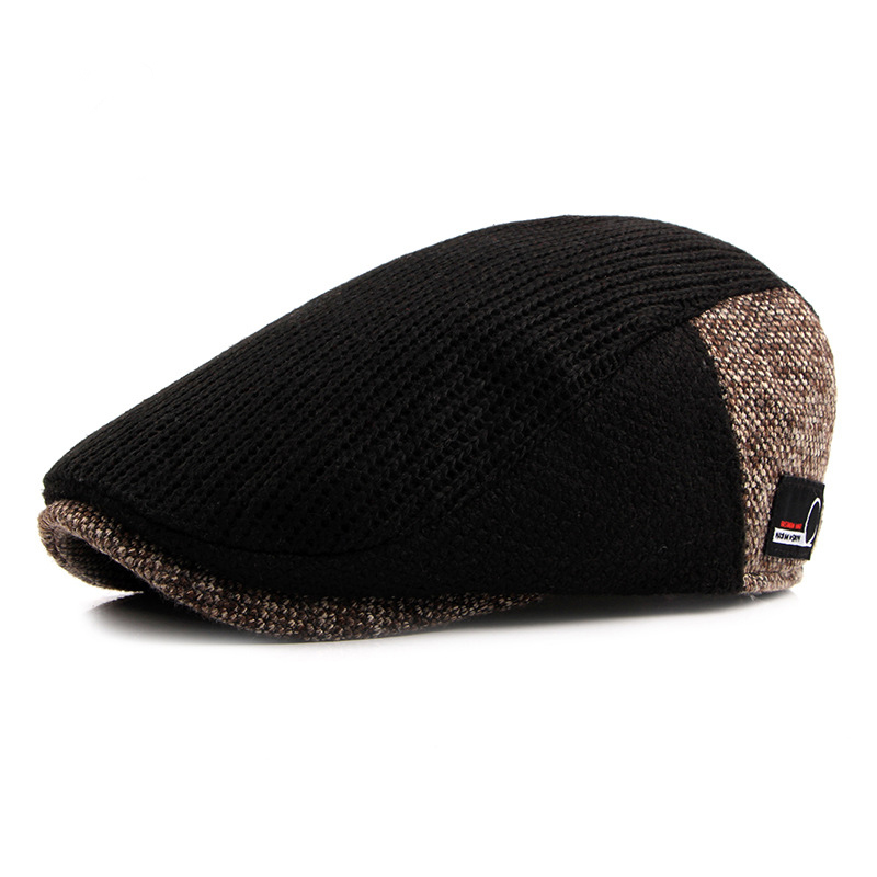 Vintage Cap Autumn Winter Retro Newsboy Hat Men Patchwork Woolen Knitted Hat, Cabbie Flat Caps 201216
Vintage Cap Autumn Winter Retro Newsboy Hat Men Patchwork Woolen Knitted Hat, Cabbie Flat Caps 201216