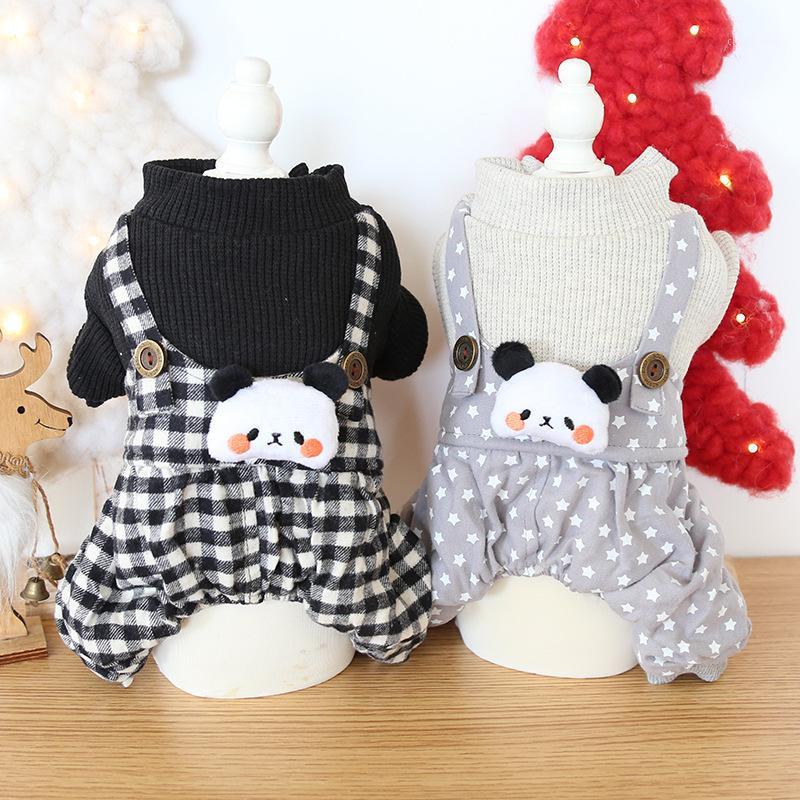 2020 Newedst Panda Star Grid Four-legged Warm Pet Cotton-Padded Small Dog Clothes Polka Dots Pet Dog Pajama Luxury Clothes1, Black
2020 Newedst Panda Star Grid Four-legged Warm Pet Cotton-Padded Small Dog Clothes Polka Dots Pet Dog Pajama Luxury Clothes1, Black