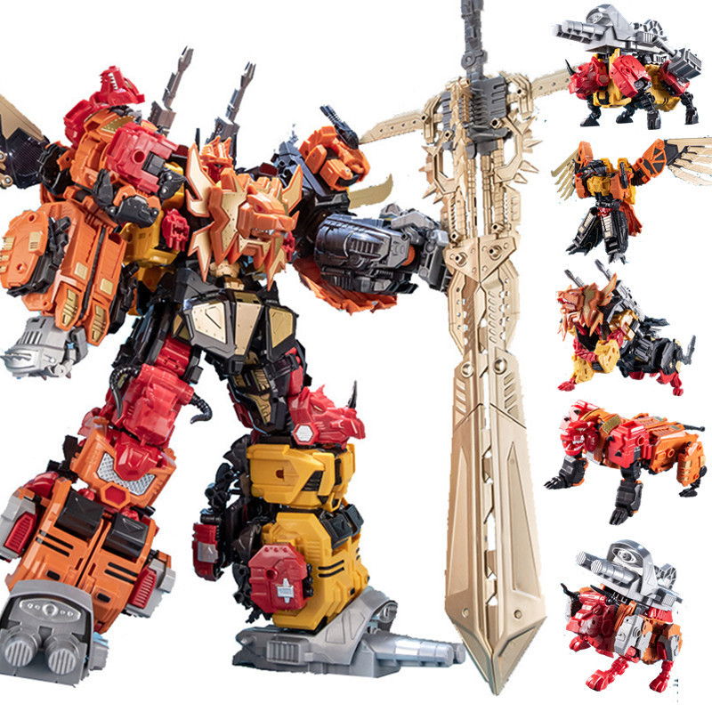 Jinbao 6 In 1 60cm Big Transformation Predaking Toys Anime Devastator KO G1 Robot Action Figure Model Boy Children Kid Gift 201202
Jinbao 6 In 1 60cm Big Transformation Predaking Toys Anime Devastator KO G1 Robot Action Figure Model Boy Children Kid Gift 201202