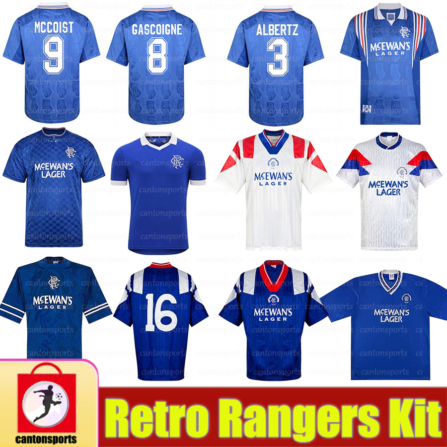 87 90 92 94 96 97 99 01 Glasgow Rangers Retro soccer jerseys blue away white GASCOIGNE LAUDRUP Soccer Shirts MCCOIST football kits Uniforms, Black;yellow
87 90 92 94 96 97 99 01 Glasgow Rangers Retro soccer jerseys blue away white GASCOIGNE LAUDRUP Soccer Shirts MCCOIST football kits Uniforms, Black;yellow