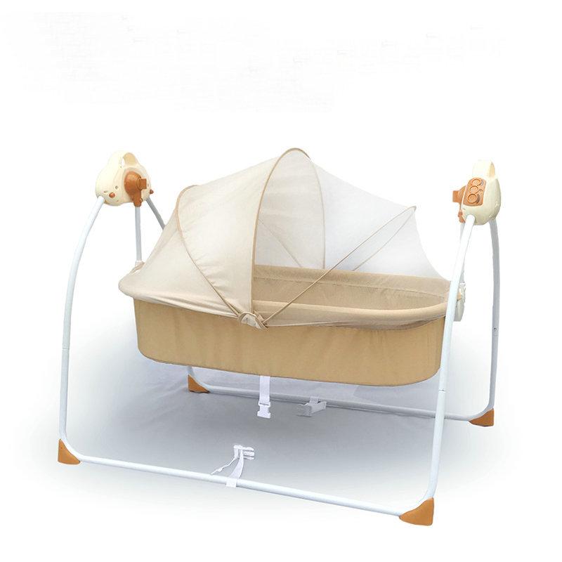 

Baby Cribs Electric Cradle Bed Rocking Born Sleeping Intelligent Automatic Lying Down Cot