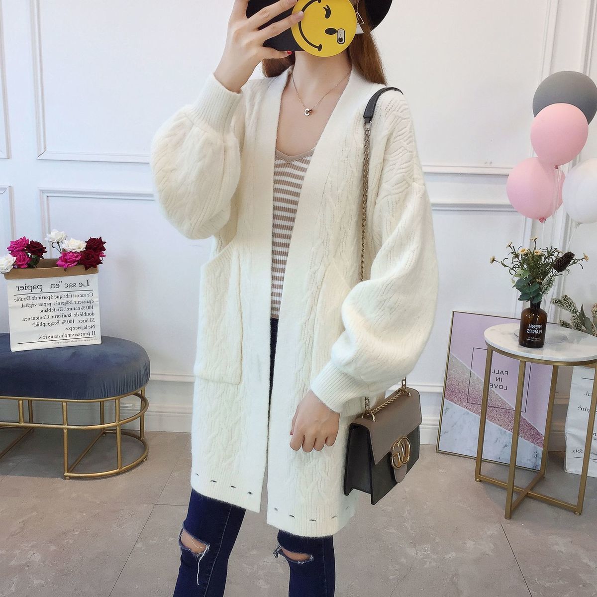 Women's Winter Poncho Bluffs New Korean Standard Joker's Wife Shirt Cardigan's Bachelor Coat Background A41O, April
Women's Winter Poncho Bluffs New Korean Standard Joker's Wife Shirt Cardigan's Bachelor Coat Background A41O, April