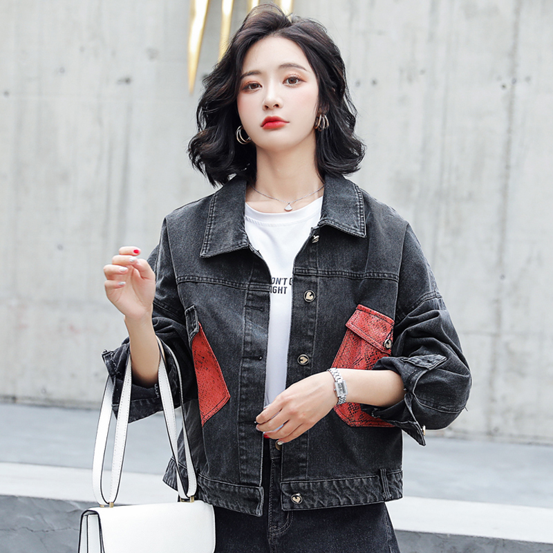 2020 new Korean autumn-style loose big size 95h women' clothes cut jacket denim couture snare standard pockets, Photo color
2020 new Korean autumn-style loose big size 95h women' clothes cut jacket denim couture snare standard pockets, Photo color
