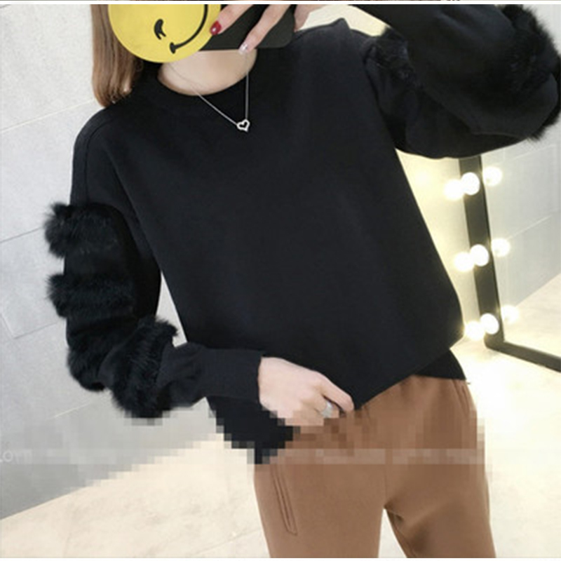 Tall 2020 Ladies Knitted Turtleneck Sweater with Genuine Rabbit Skin Female Sleeves Fall Winter Wear Vi2j, Black
Tall 2020 Ladies Knitted Turtleneck Sweater with Genuine Rabbit Skin Female Sleeves Fall Winter Wear Vi2j, Black