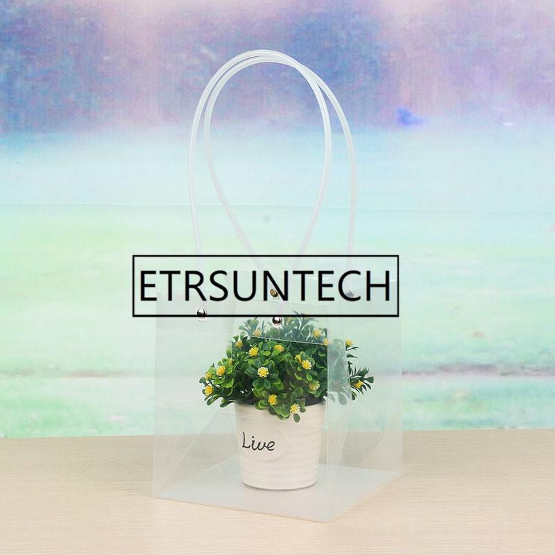 100pcs Transparent Square Bags with PVC Rope Flower Gift Packing Shopping Boutique Carrier Soft PVC Handle Pounch
100pcs Transparent Square Bags with PVC Rope Flower Gift Packing Shopping Boutique Carrier Soft PVC Handle Pounch