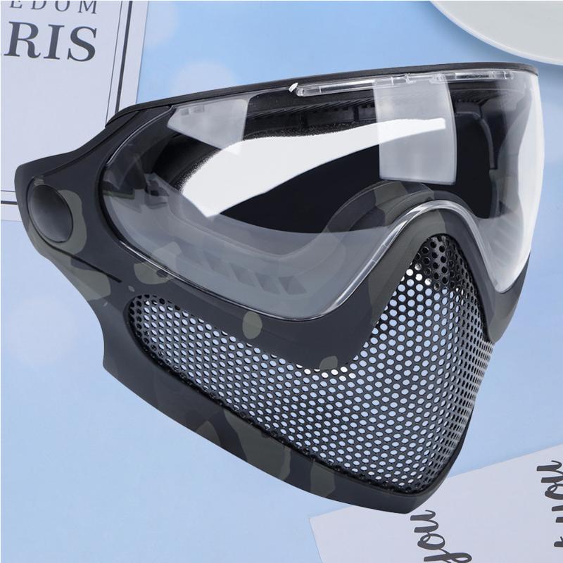 1PC Dual Mode Combat Mask Outdoor Game Mask Gear Steel Screen Protective for Man Women (Camouflage, Black camouflage
1PC Dual Mode Combat Mask Outdoor Game Mask Gear Steel Screen Protective for Man Women (Camouflage, Black camouflage