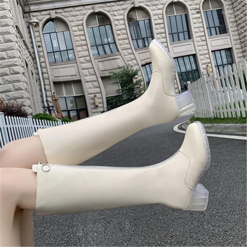 New 2020 Spring Autumn Leather Women Fashion Knee boots front zip knight Long boots Crystal clear bottom High heel boot Eu 35-401, Beige
New 2020 Spring Autumn Leather Women Fashion Knee boots front zip knight Long boots Crystal clear bottom High heel boot Eu 35-401, Beige