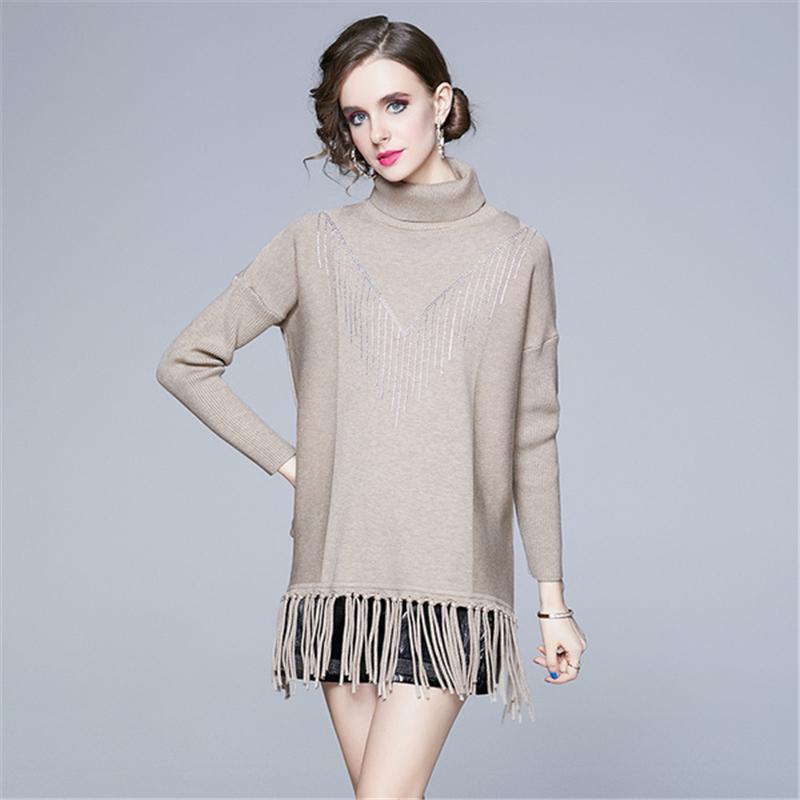 European Style New Women Pullover Heavy Drill Turtleneck Long Sleeve Knitted Casual Sweater 2021 Spring, Black
European Style New Women Pullover Heavy Drill Turtleneck Long Sleeve Knitted Casual Sweater 2021 Spring, Black