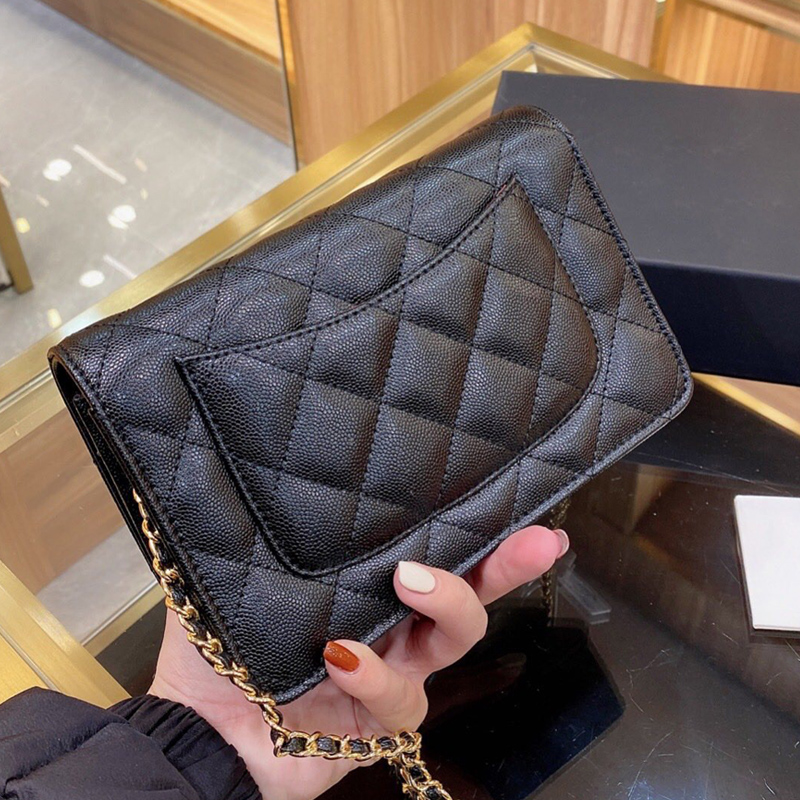 Ladies bags wallet on chain series number woc black mini classic quilted flap crossbody handbags leather clutch bag card holder coin purse, Box
Ladies bags wallet on chain series number woc black mini classic quilted flap crossbody handbags leather clutch bag card holder coin purse, Box