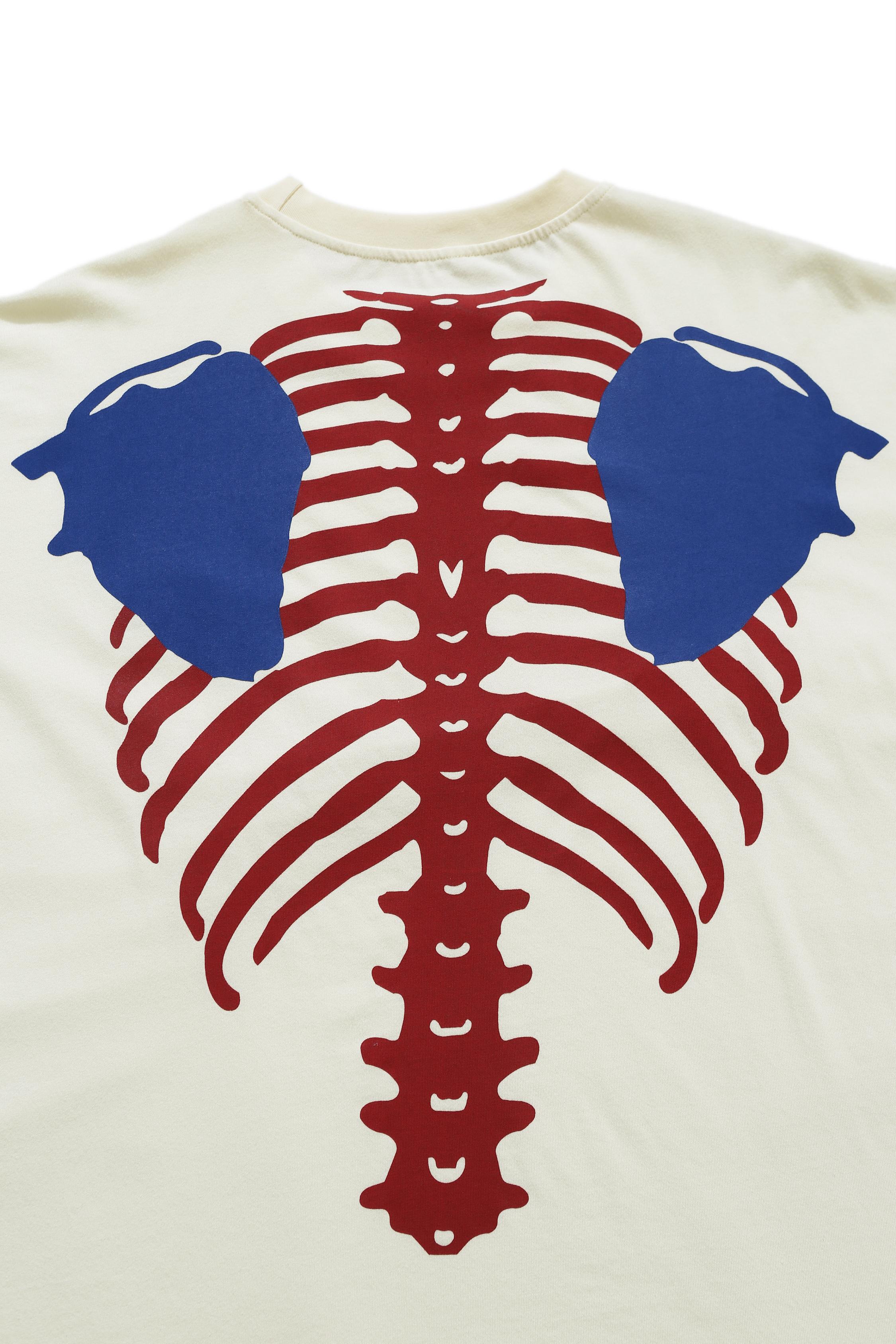 20ss KAPITAL T Shirt Oversize skeleton print kapital top tees Men Women streetwear Hip hop knaye west KAPITAL T shirt X1214