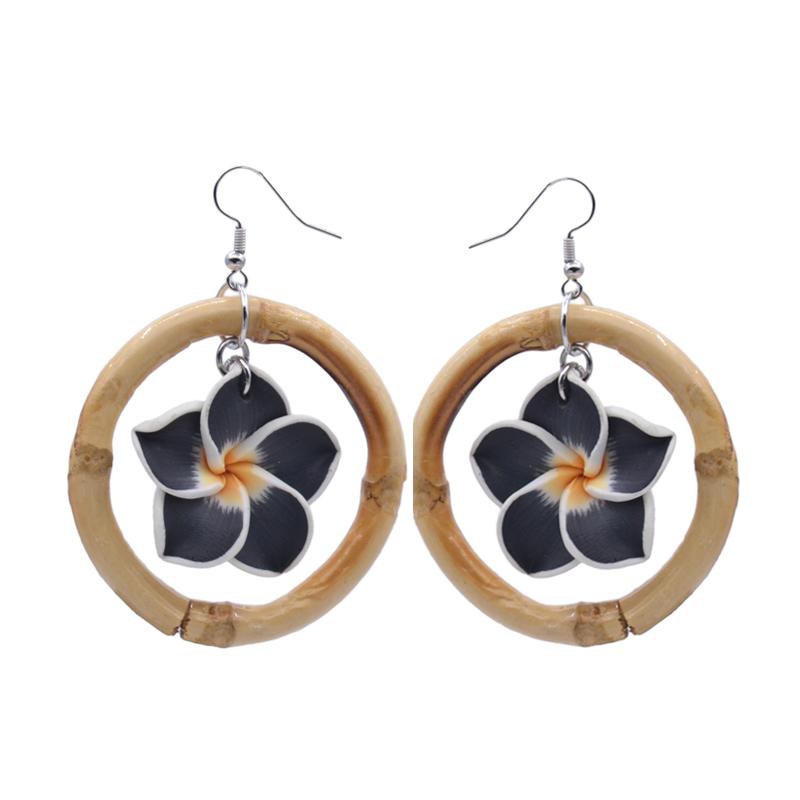 2020 new Fashion Women colorful flower Drop Earring Big bamboo Circle Drop bamboo Earrings Holiday Hawaii Earring Jewel
2020 new Fashion Women colorful flower Drop Earring Big bamboo Circle Drop bamboo Earrings Holiday Hawaii Earring Jewel