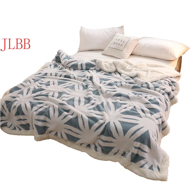 Blue white blanket wither bed throw blankets Jaquard Flannel fleece bed cover bedspread double layer quilts Snowflake 220*240cm
Blue white blanket wither bed throw blankets Jaquard Flannel fleece bed cover bedspread double layer quilts Snowflake 220*240cm