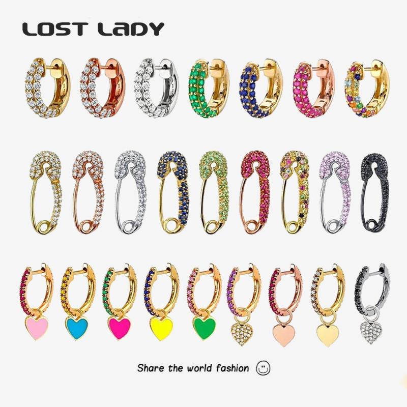 Hoop & Huggie Lost Lady Fashion MultiColor Crystal Heart Earrings For Women Alloy Pin Wholesale Jewelry Party Wedding Gifts
Hoop & Huggie Lost Lady Fashion MultiColor Crystal Heart Earrings For Women Alloy Pin Wholesale Jewelry Party Wedding Gifts