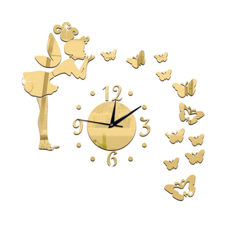 Charming Wall Clock Sticker Butterfly Pattern Decorative Frameless Mirror Clock Sticker DIY Wall For Living Home
Charming Wall Clock Sticker Butterfly Pattern Decorative Frameless Mirror Clock Sticker DIY Wall For Living Home