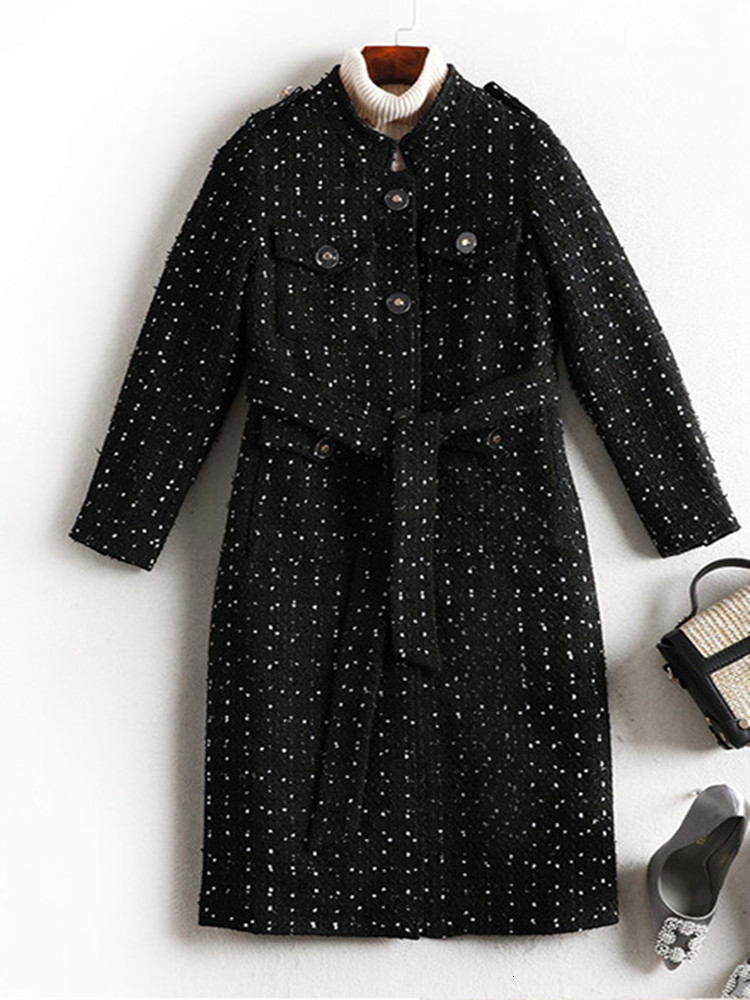 2021 New in addition to fat plus size Autumn female sister wool coat, medium and long reduced age, OMVE, Black
2021 New in addition to fat plus size Autumn female sister wool coat, medium and long reduced age, OMVE, Black